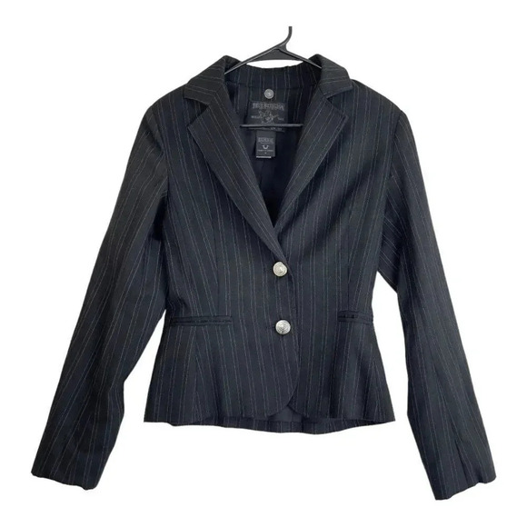 True Religion Traci Pinstripe Blazer - Picture 1 of 6
